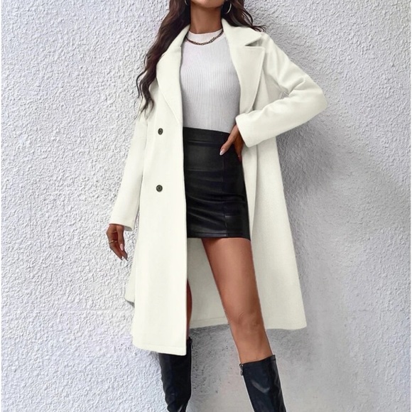 Classic Elegant Double Breasted Button LIGHTWEIGHT Jacket Coat - Picture 7 of 9